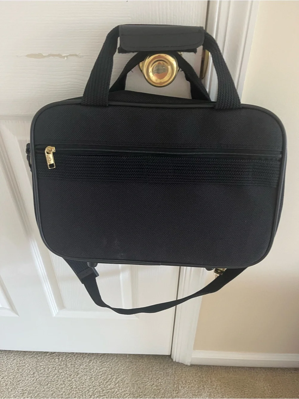 Samsonite Black Laptop Brief with Shoulder Strap